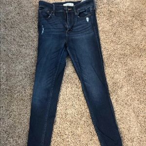 Abercrombie and Fitch Dark Wash High Waisted Jeans